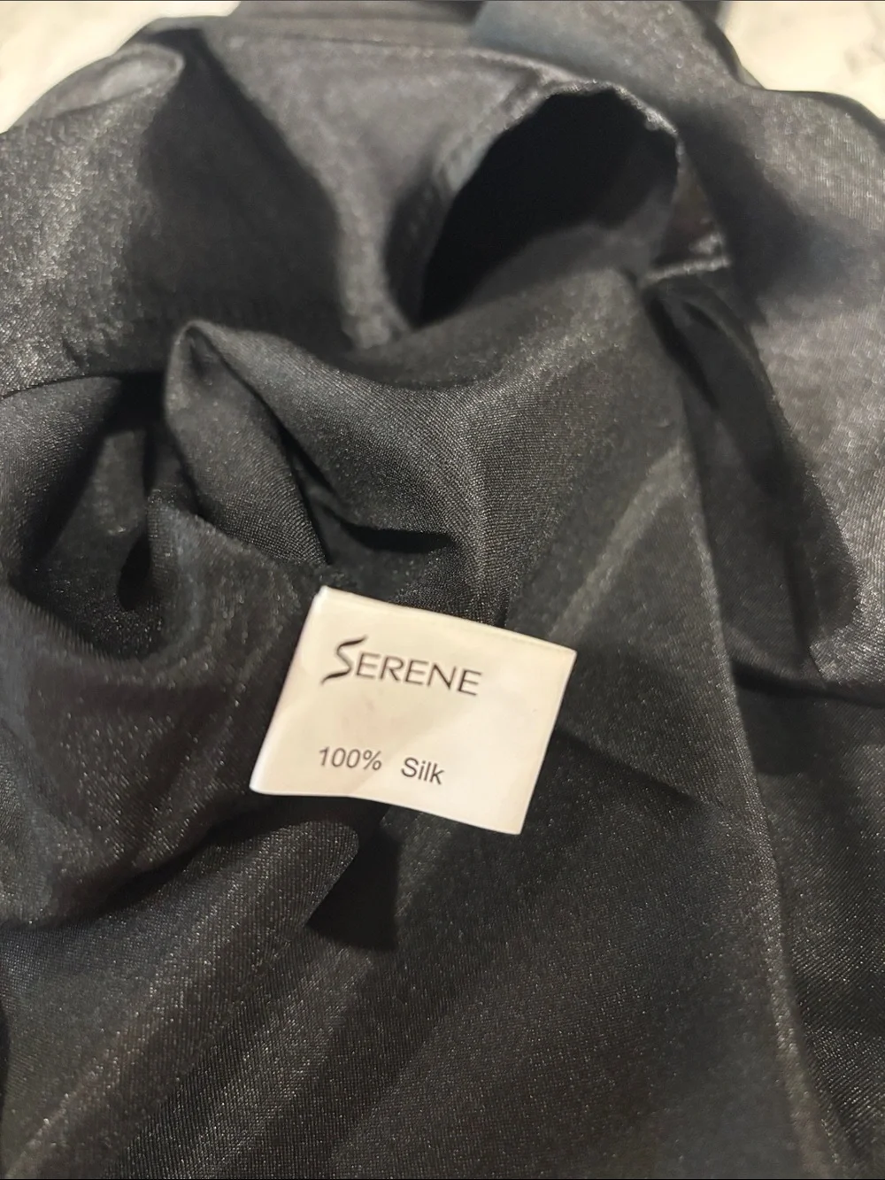 Serene 100% Silk Black Pillowcase NEW